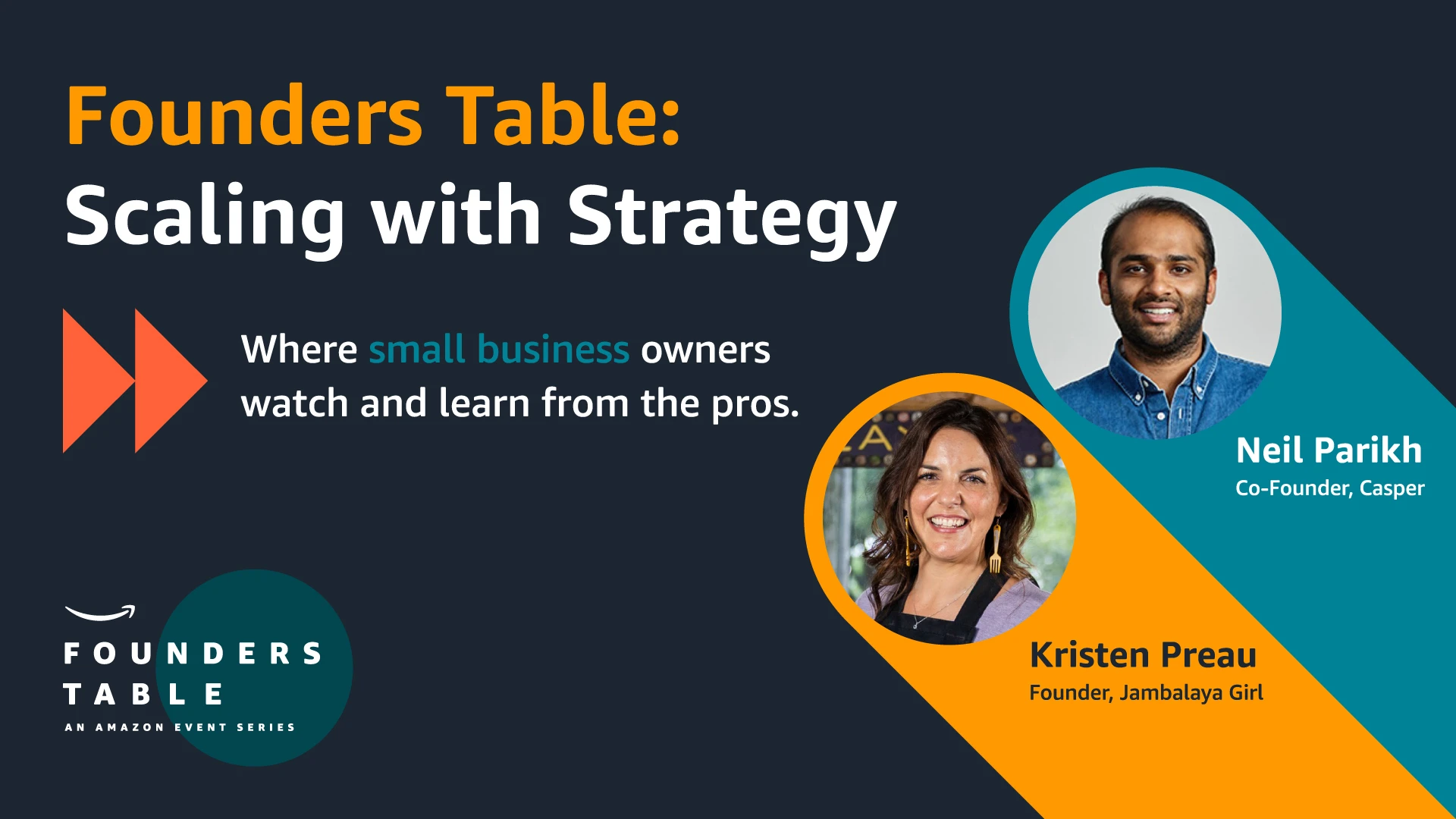 Founders Table social graphic for Scaling with Strategy.