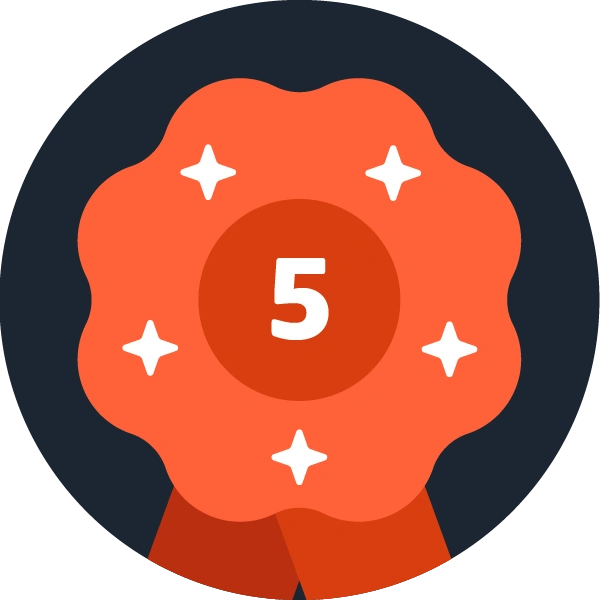 First Five badge.