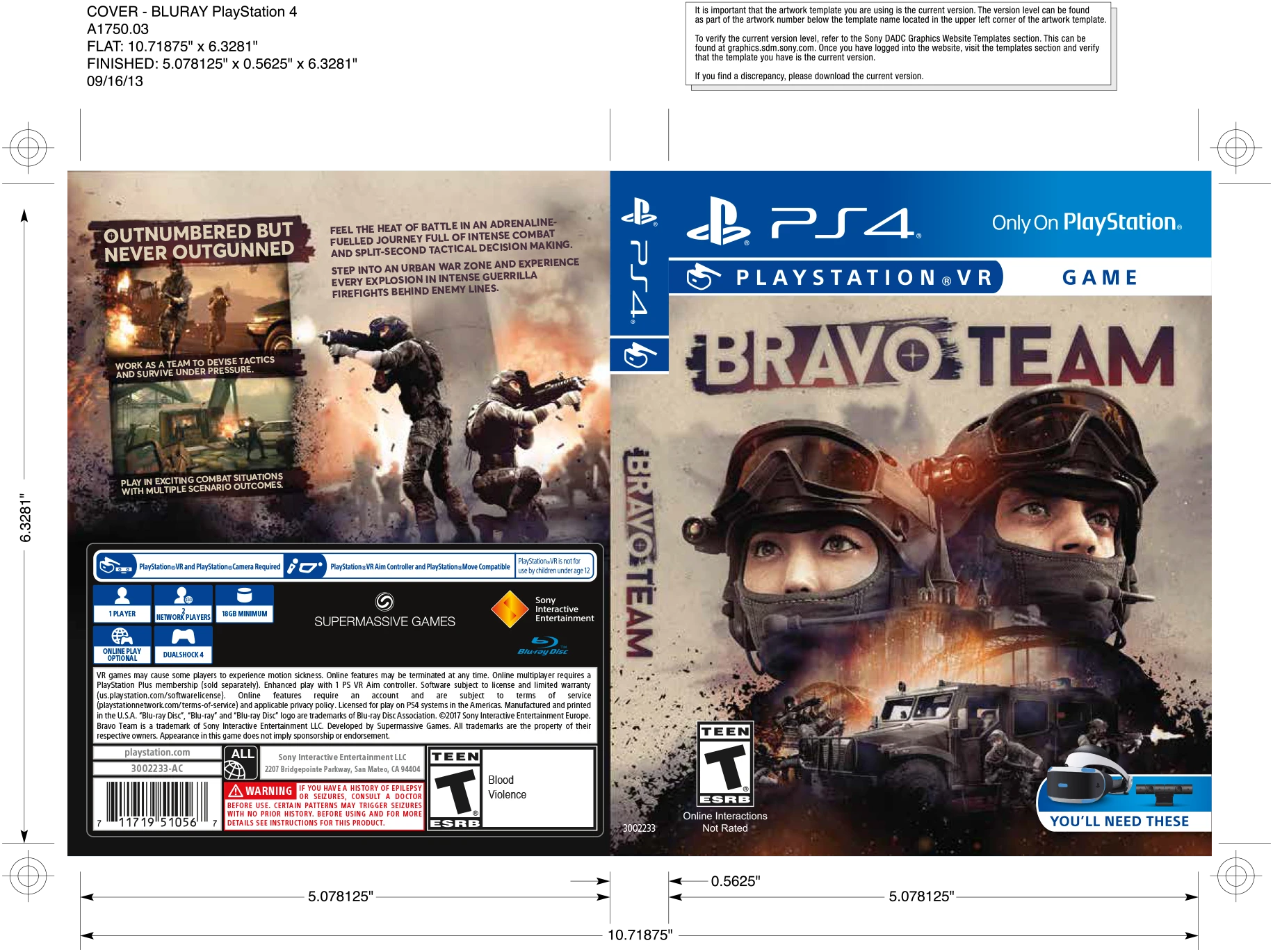 Bravo Team outer packaging artwork