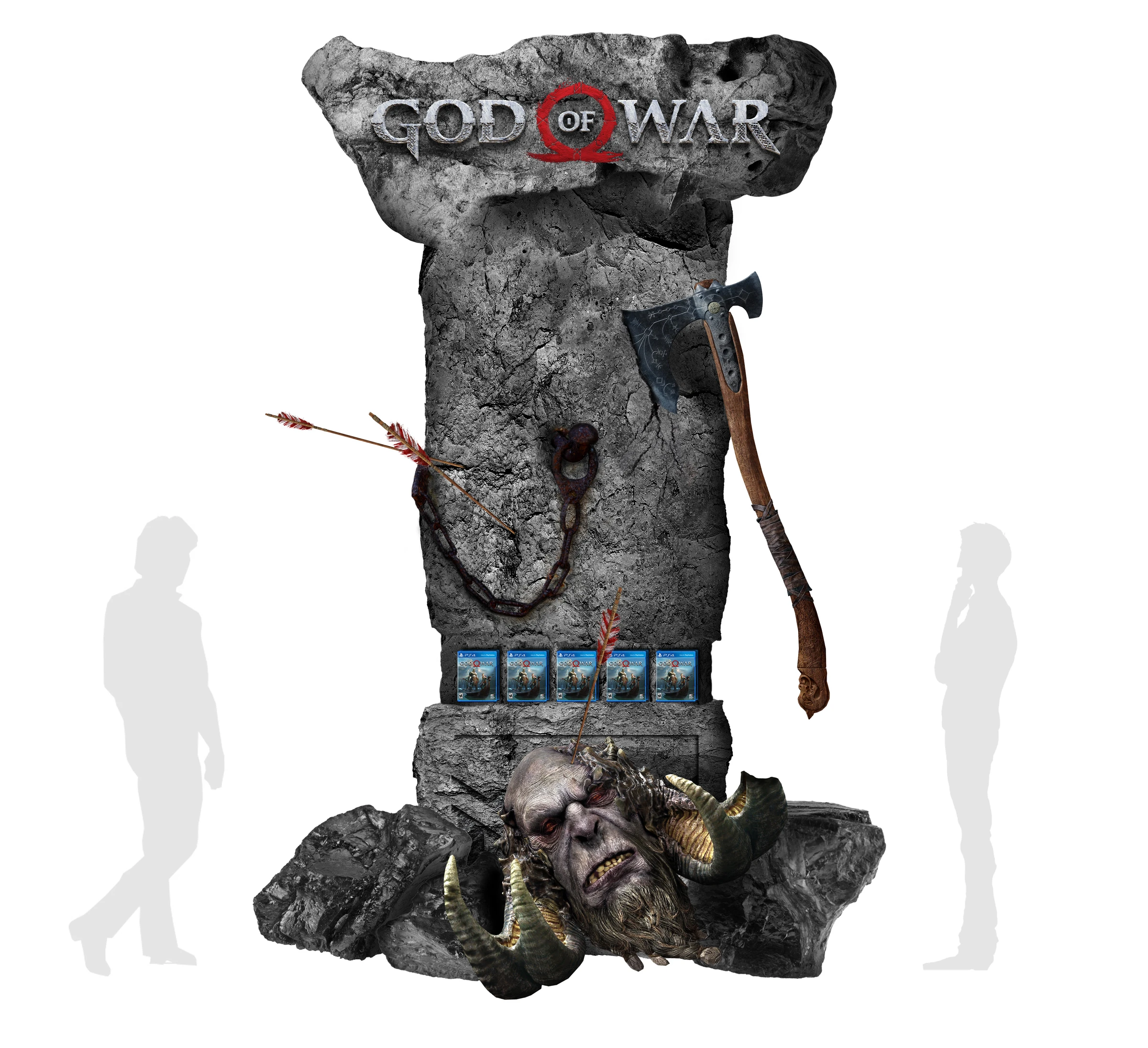 Interactive standee concept, front view