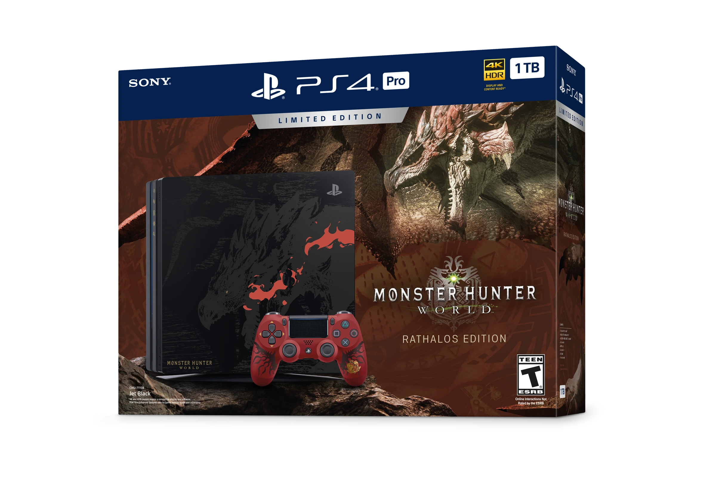 Limited Edition PS4 Pro bundle packaging, front view